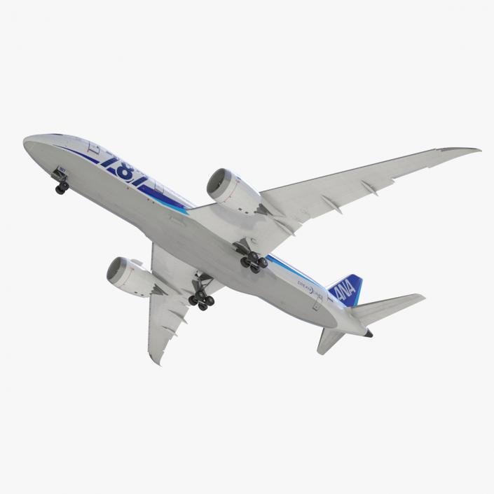 3D Boeing 787-8 Dreamliner ANA Livery Rigged