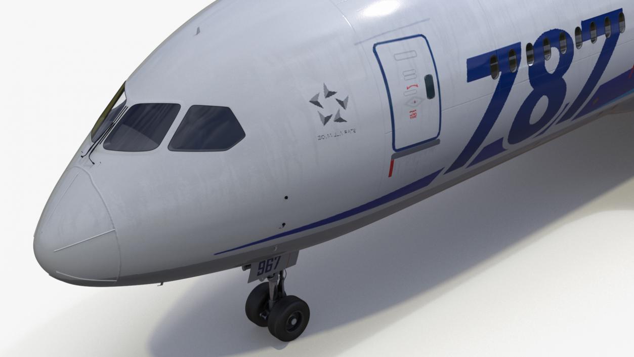 3D Boeing 787-8 Dreamliner ANA Livery Rigged