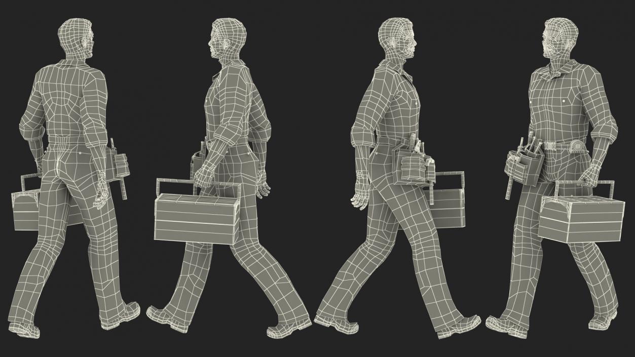 Locksmith Walking Pose 3D