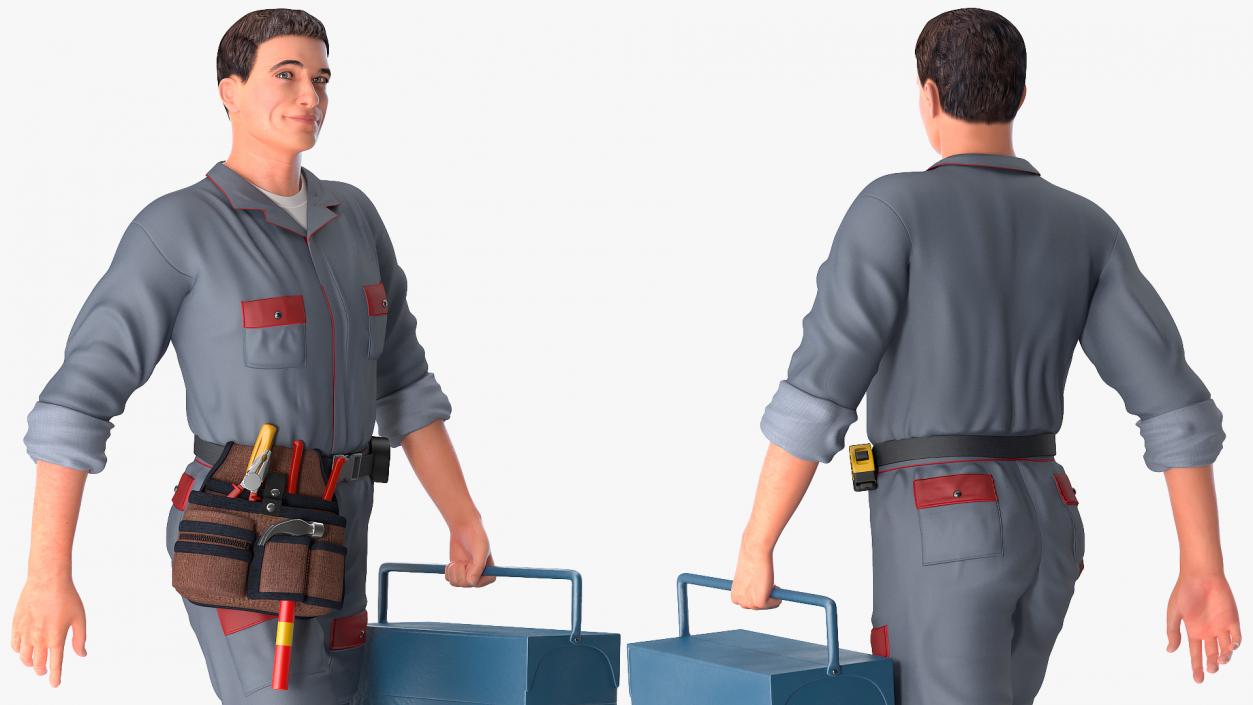 Locksmith Walking Pose 3D