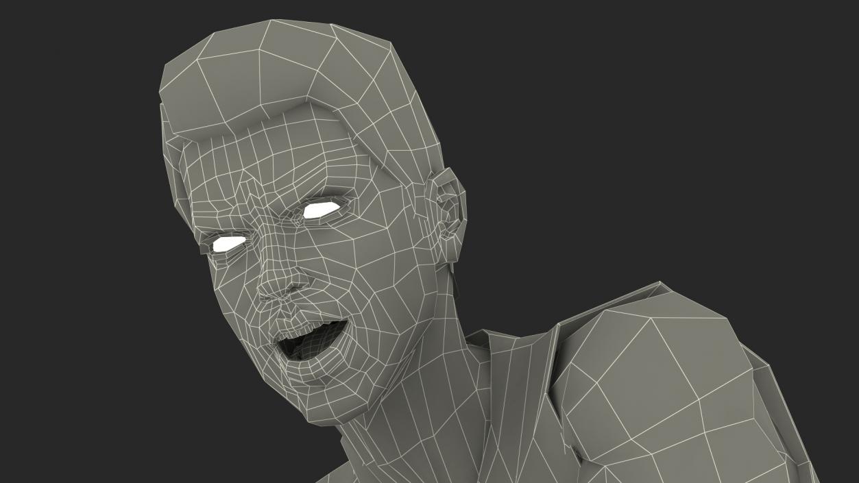 3D model Teenage Boy Playing Basketball