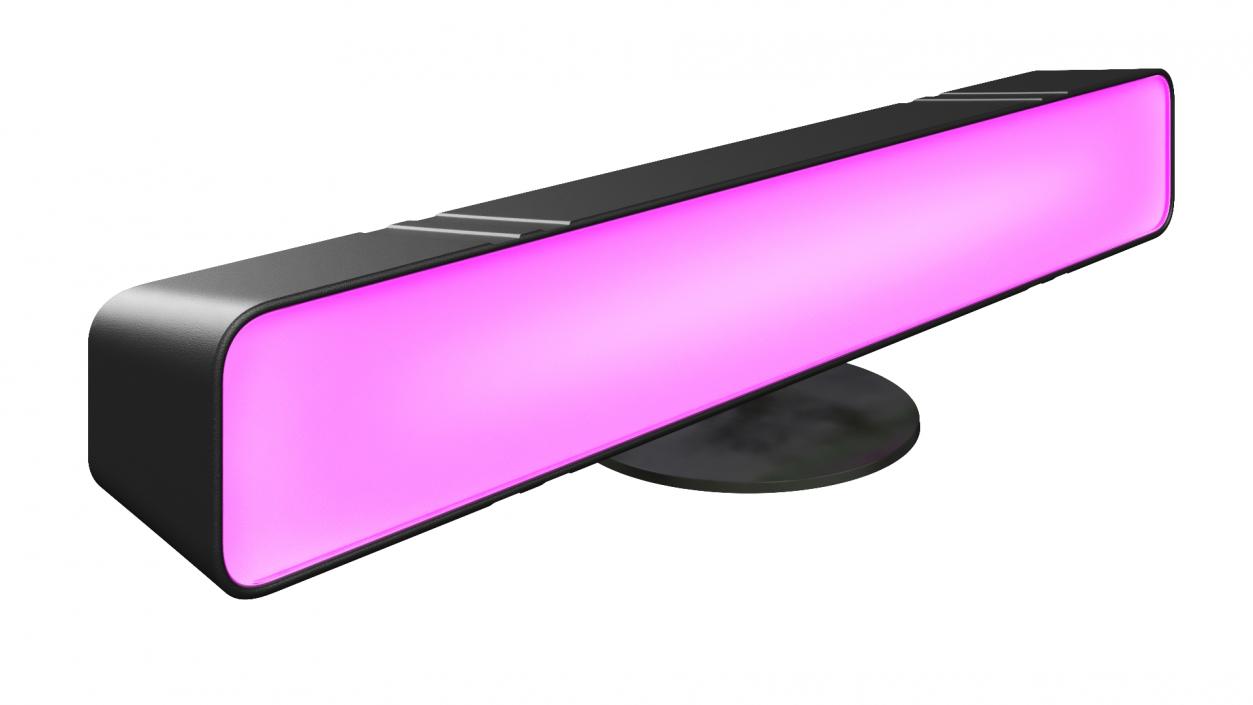 3D model Horizontal Ambient Purple Light Bar