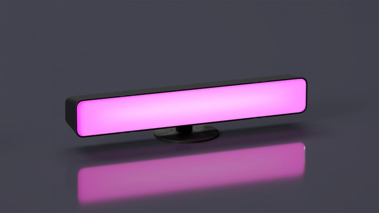 3D model Horizontal Ambient Purple Light Bar