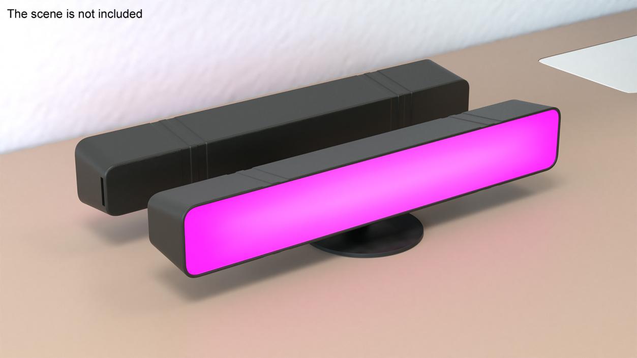 3D model Horizontal Ambient Purple Light Bar