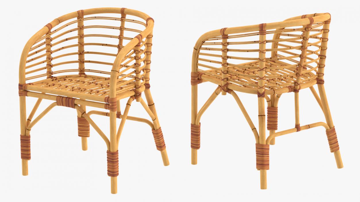 3D model Bamboo Chairs  Collection