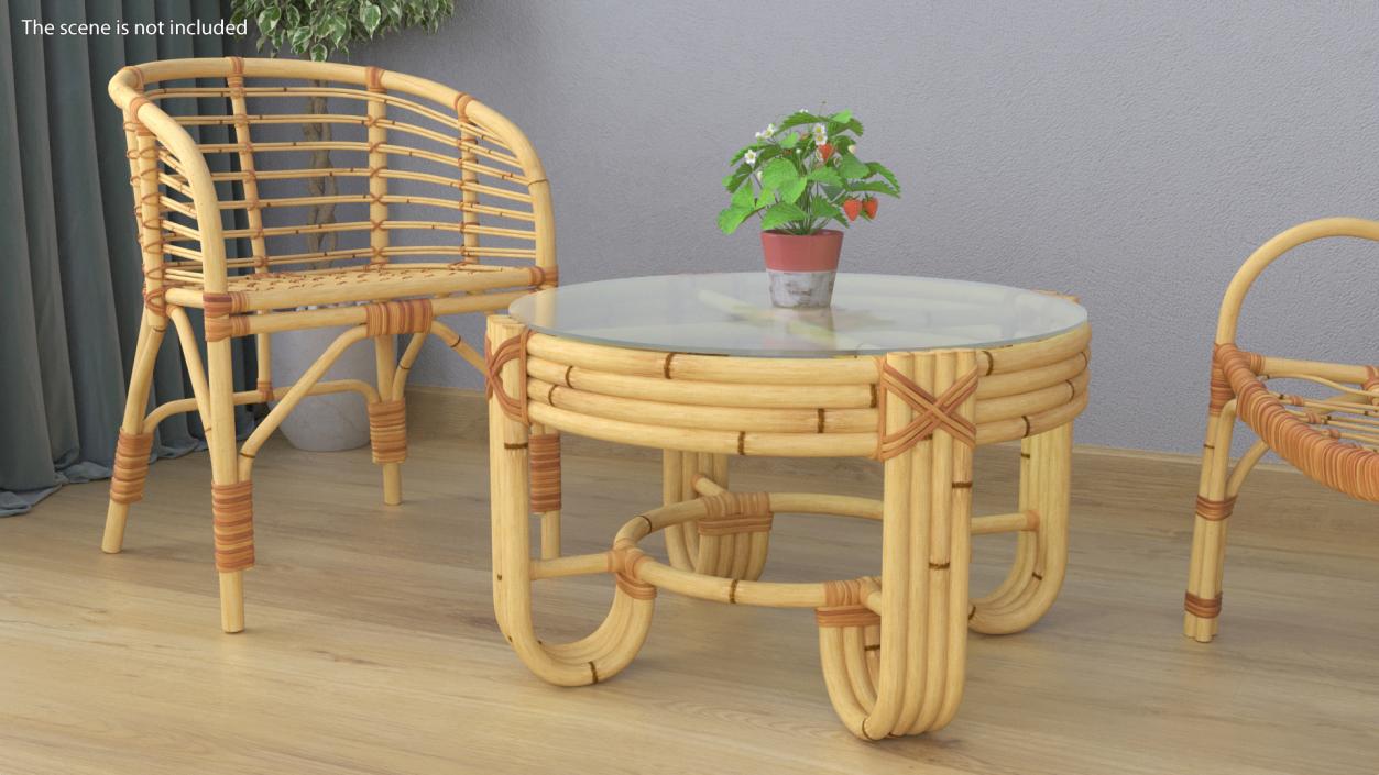 3D model Bamboo Chairs  Collection