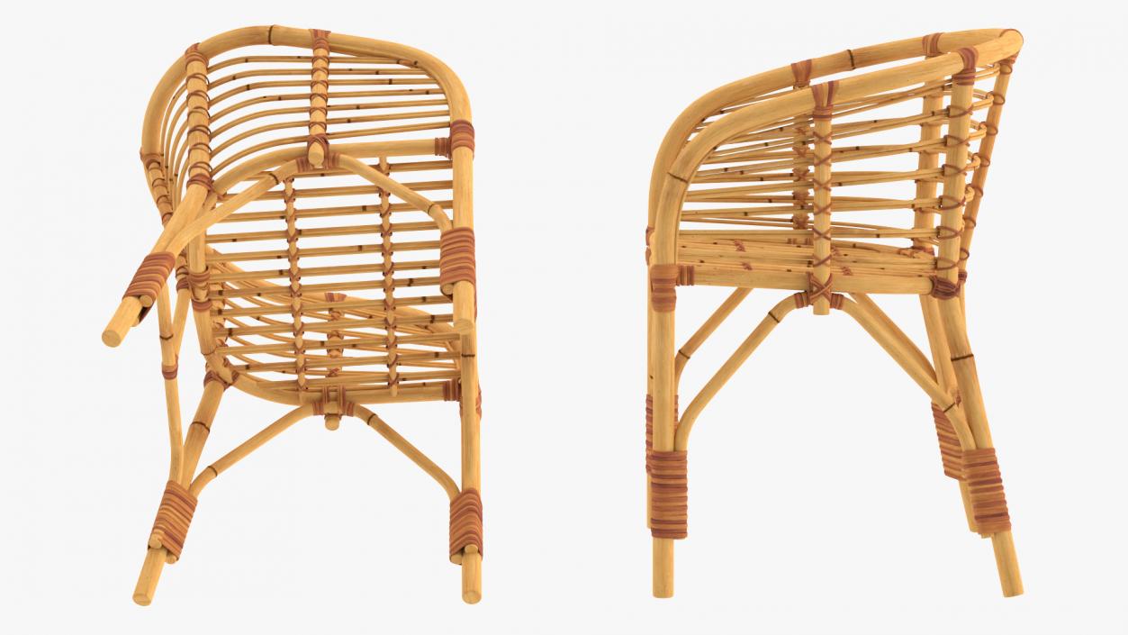 3D model Bamboo Chairs  Collection