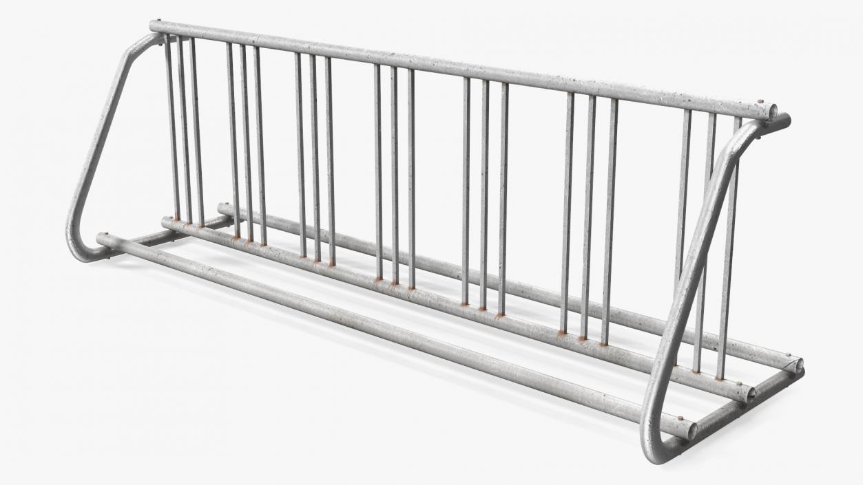 3D Floor Mounted Bike Rack model