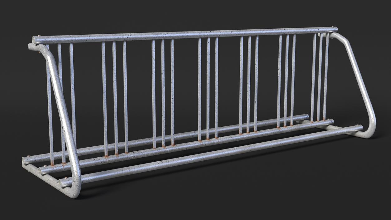 3D Floor Mounted Bike Rack model