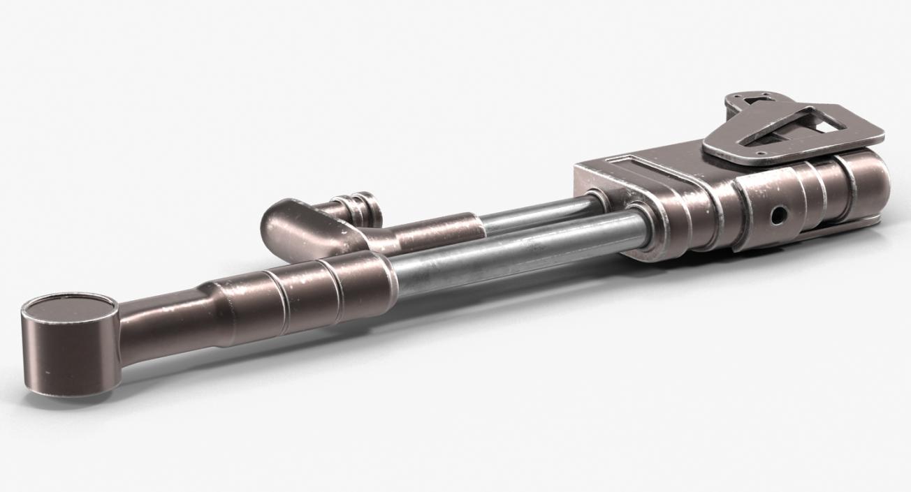 3D model Anodized Ram Hydraulic Cylinder 5 Sci-Fi