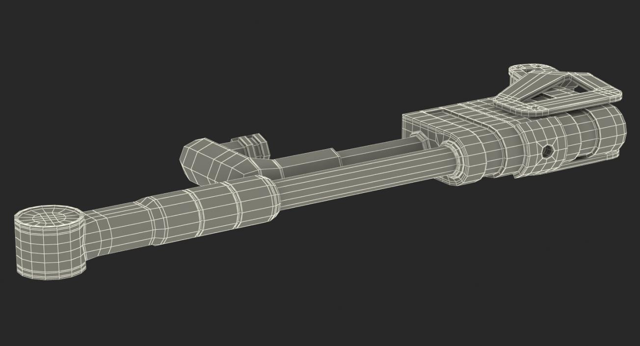 3D model Anodized Ram Hydraulic Cylinder 5 Sci-Fi