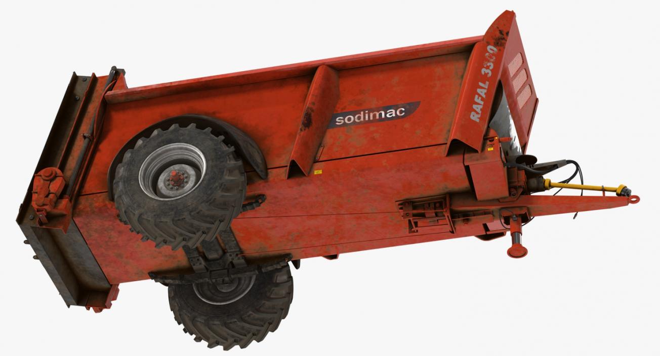 3D model Sodimac Rafal 3300 Spreader Dirty Rigged