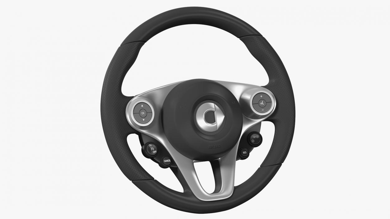 3D model Smart EQ Fortwo Steering Wheel