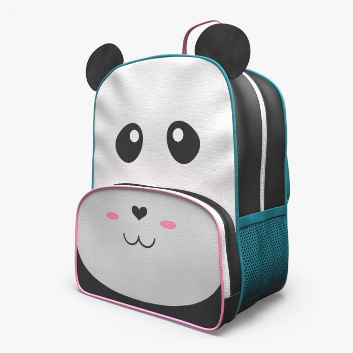 Kids Panda Backpack 3D model