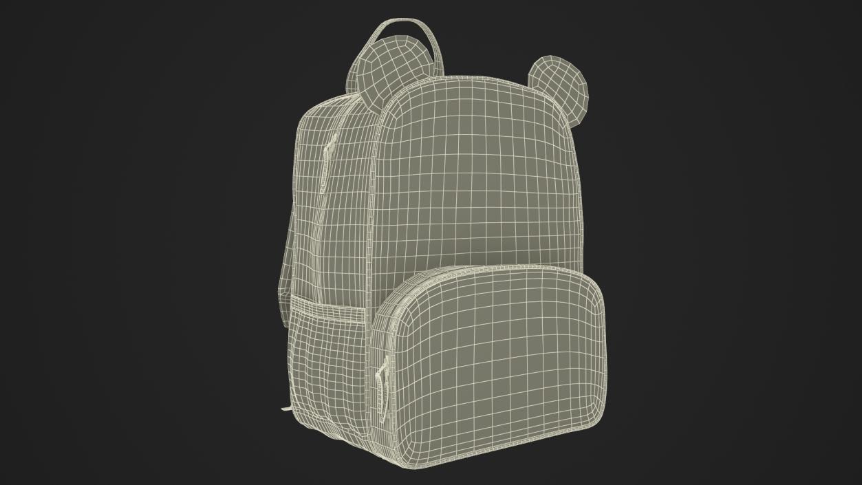 Kids Panda Backpack 3D model