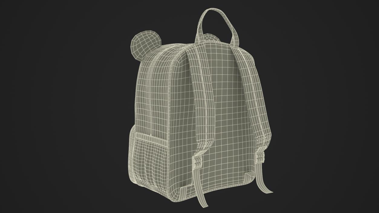 Kids Panda Backpack 3D model