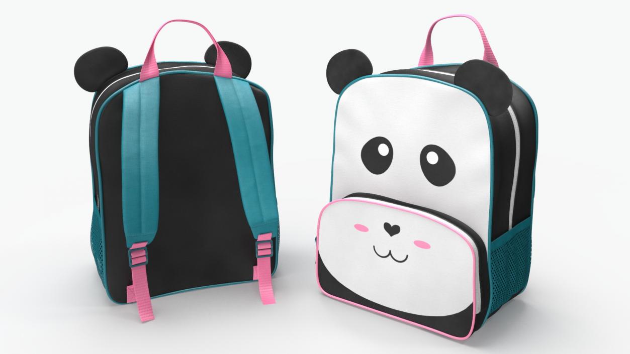 Kids Panda Backpack 3D model