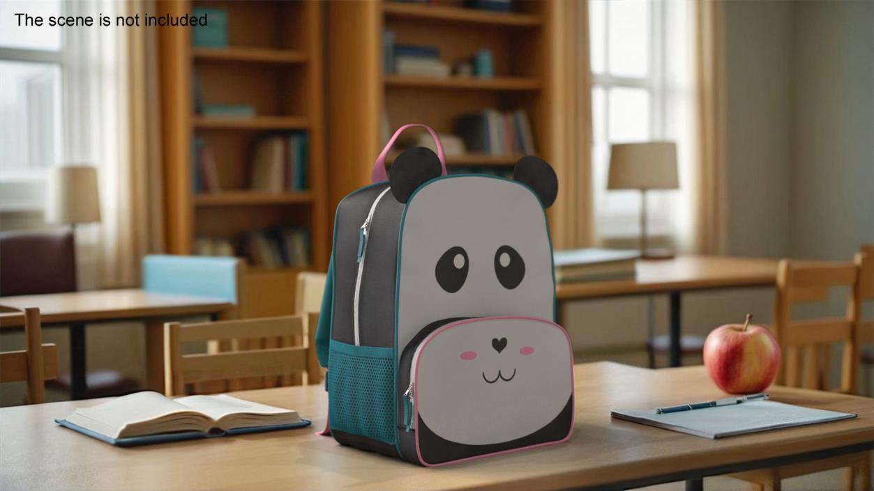 Kids Panda Backpack 3D model