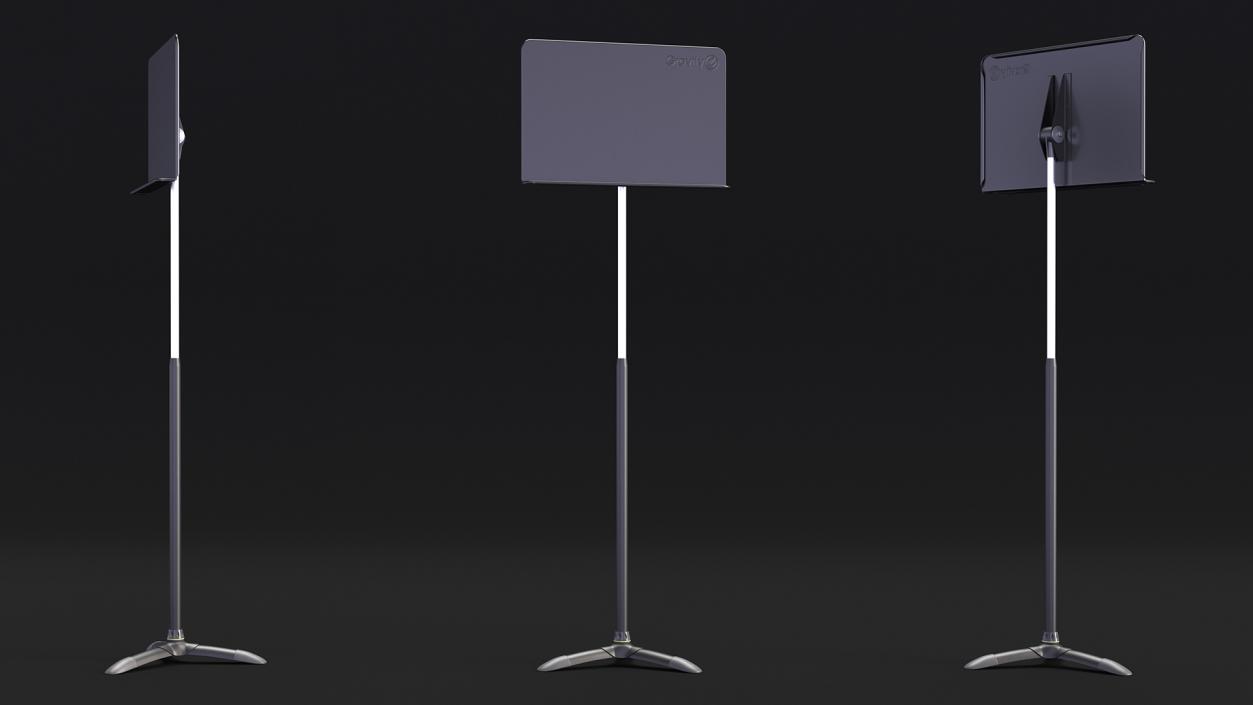 Heavy Duty Music Stand 3D