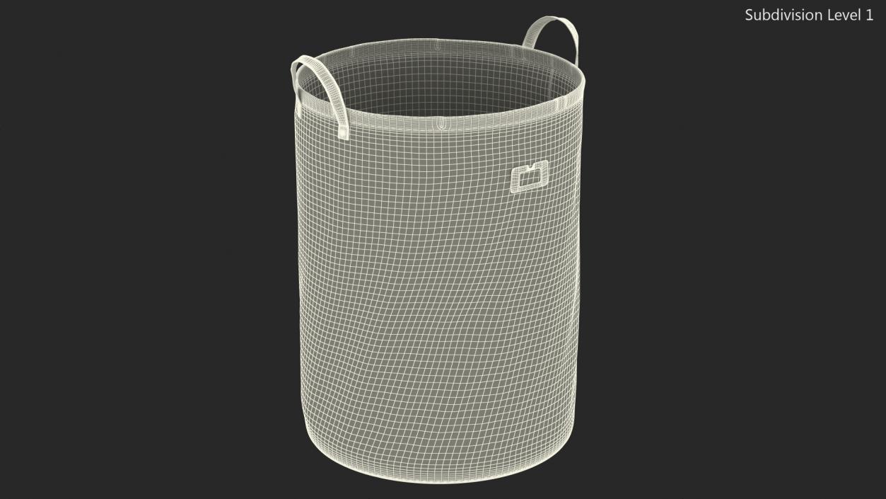 3D Freestanding Laundry Basket No Cover Blue