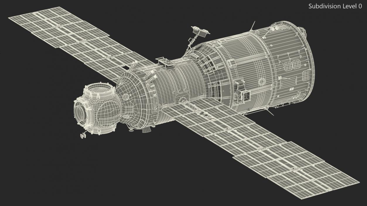 3D model ISS Zvezda Service Module