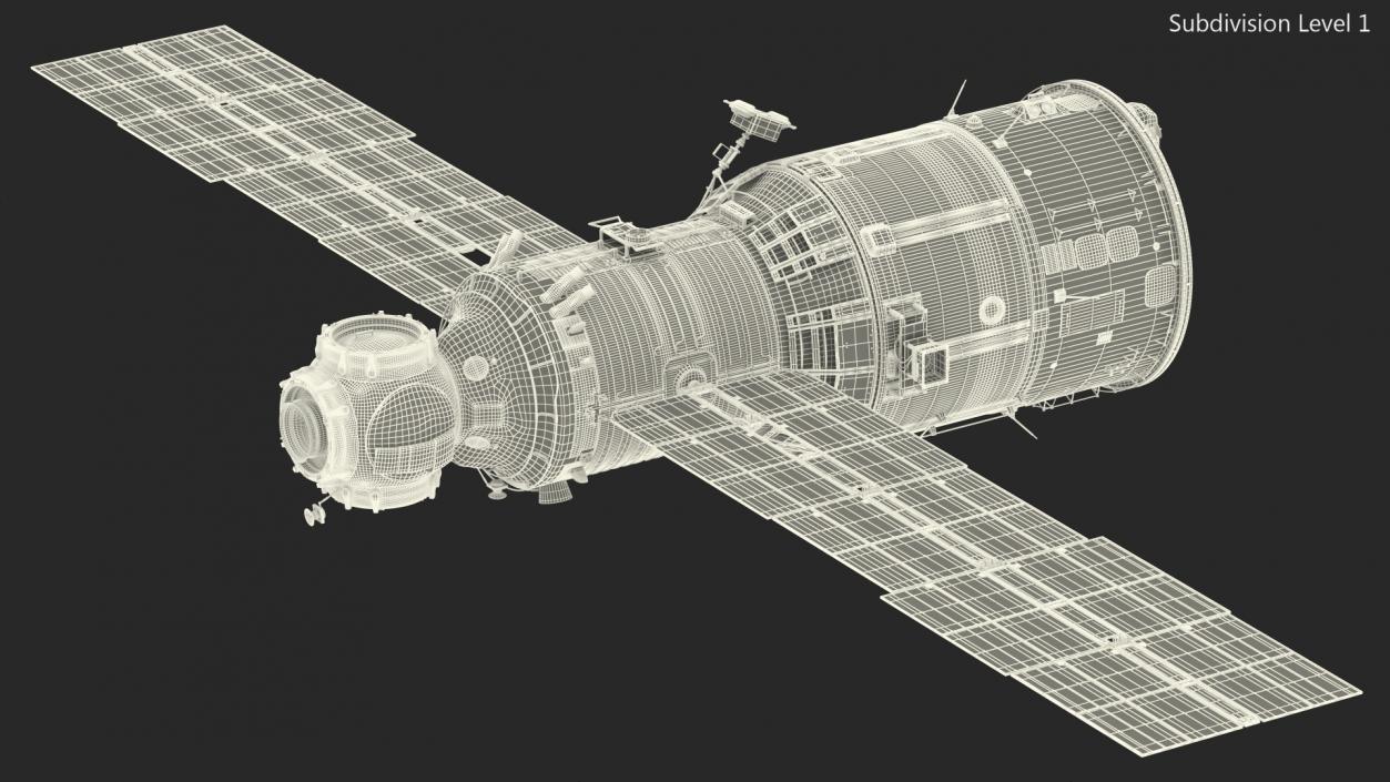 3D model ISS Zvezda Service Module