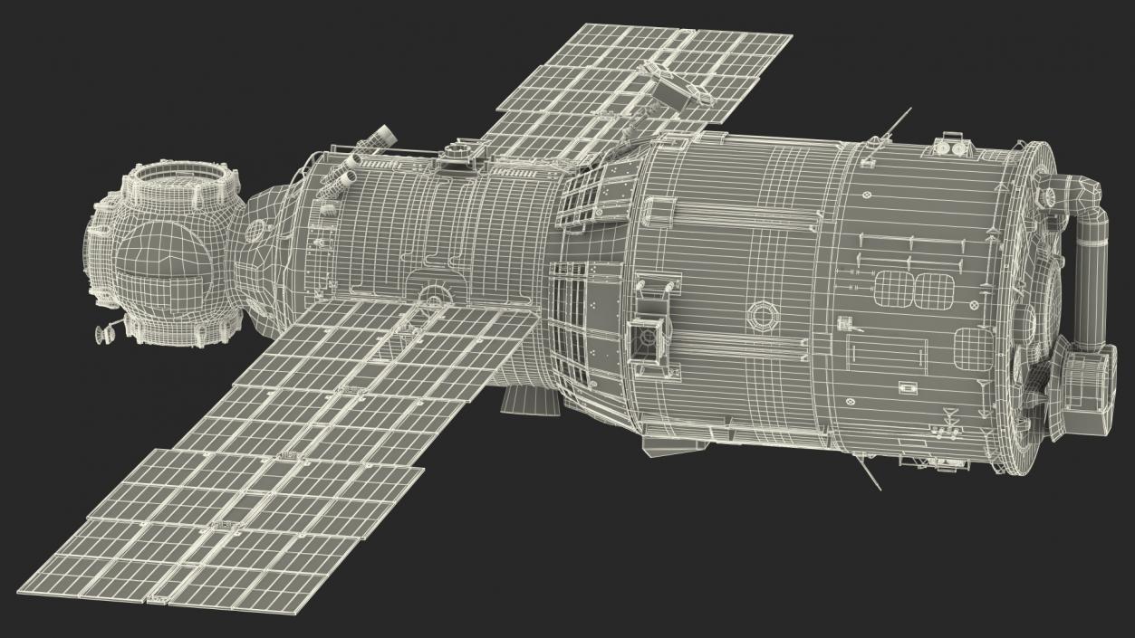 3D model ISS Zvezda Service Module