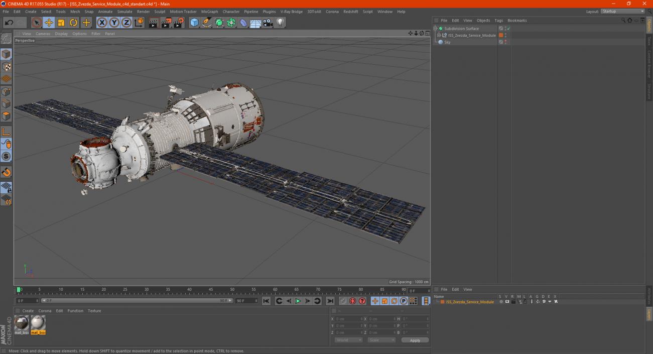 3D model ISS Zvezda Service Module