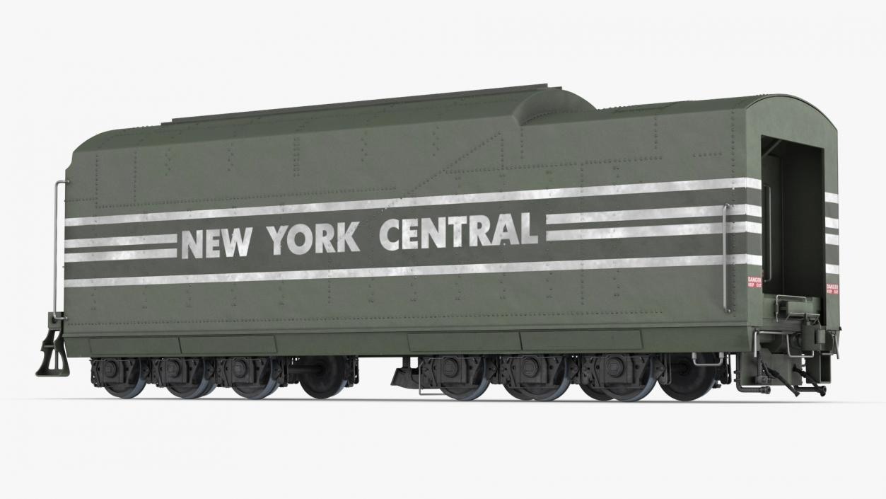 3D New York Central Hudson Train Rigged