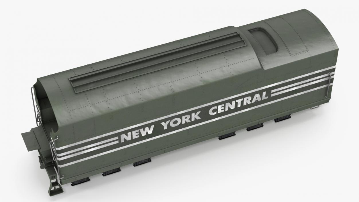 3D New York Central Hudson Train Rigged