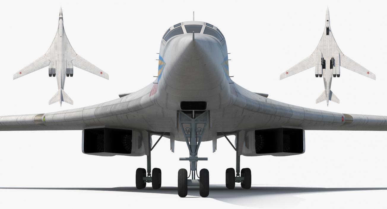 3D Strategic Bomber Tupolev Tu-160 Blackjack