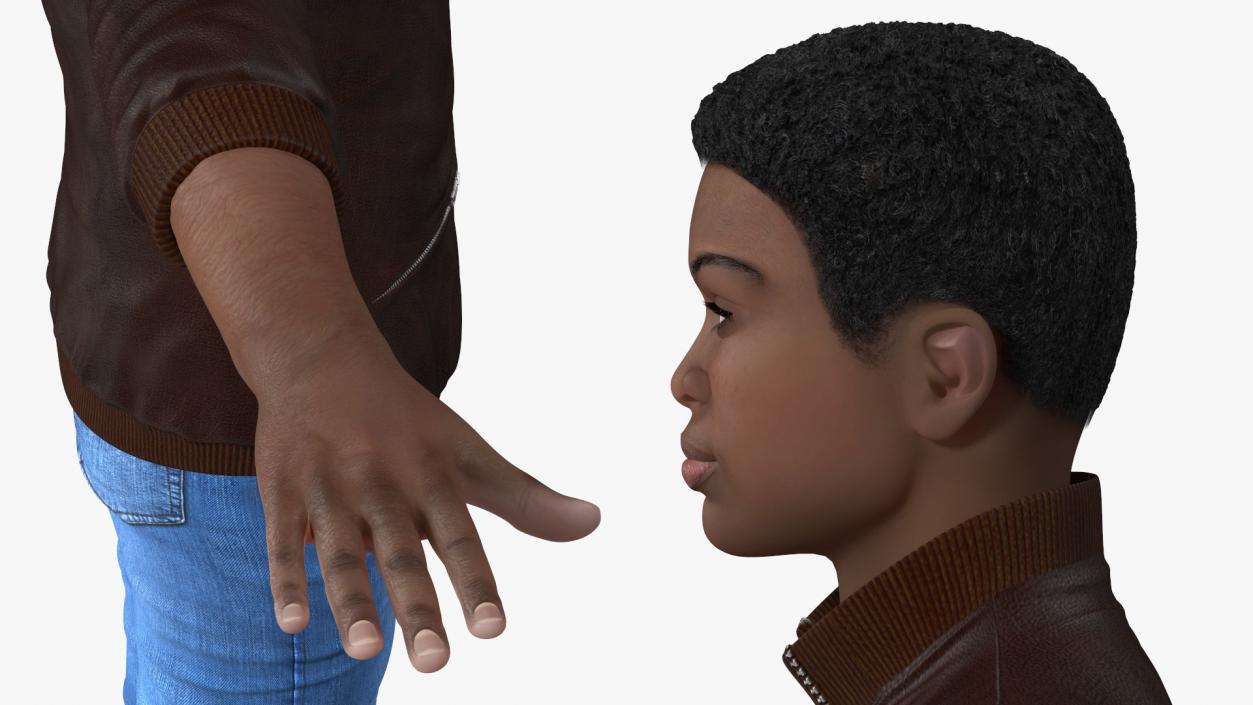 3D model Teenager Light Skin Street Outfit Rigged