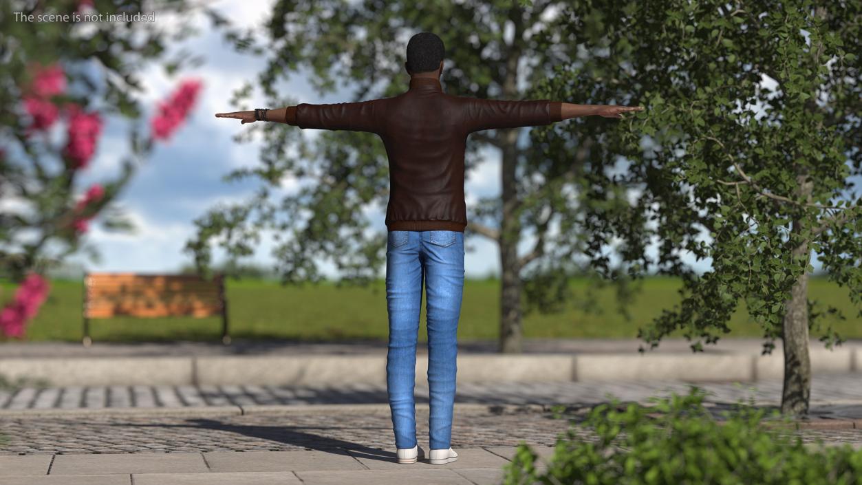 3D model Teenager Light Skin Street Outfit Rigged