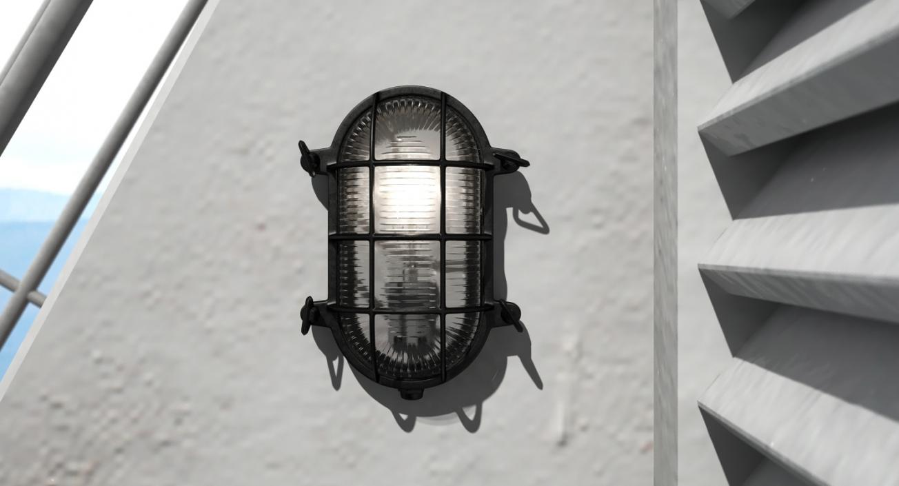 3D model Bulkhead Light Black