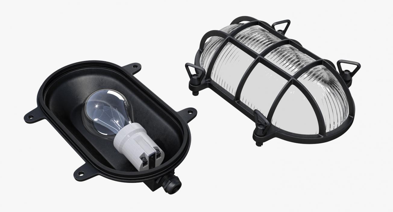 3D model Bulkhead Light Black