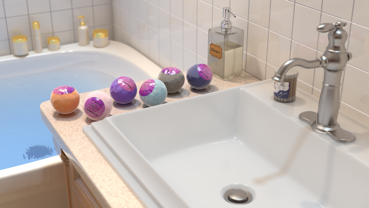 3D model Shinymod Bath Fizzers Gift Set