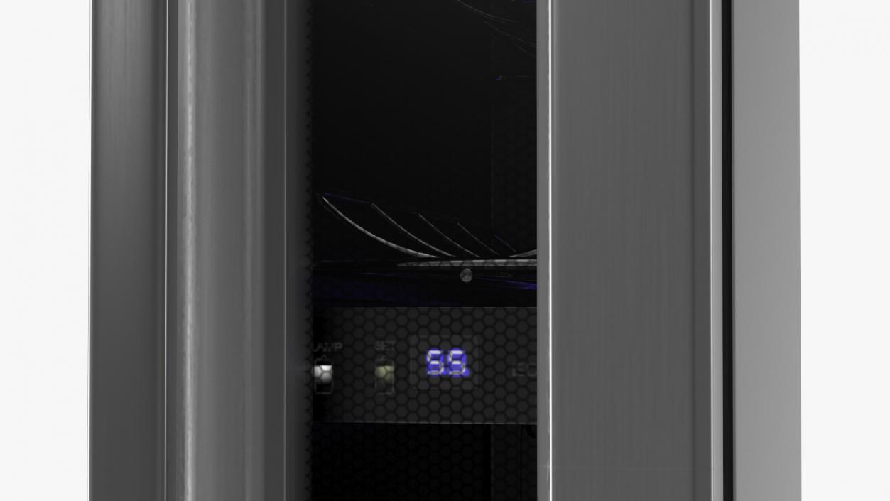 Slim Vertical Built in Wine Cooler 3D model