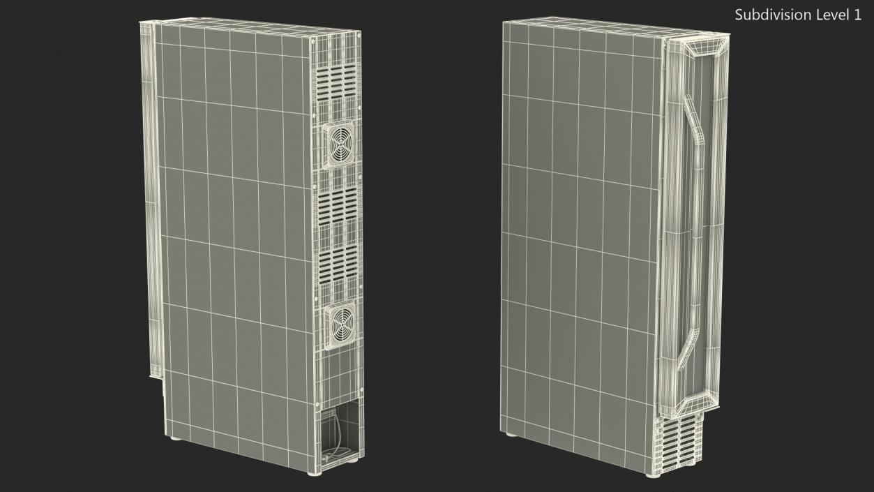 Slim Vertical Built in Wine Cooler 3D model