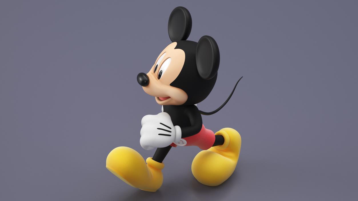 Disney Character Mickey Mouse Walking 3D