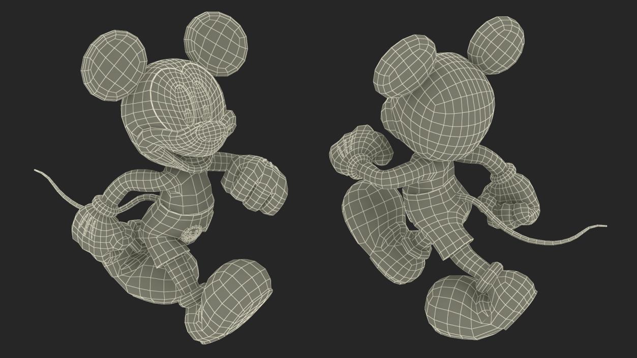 Disney Character Mickey Mouse Walking 3D