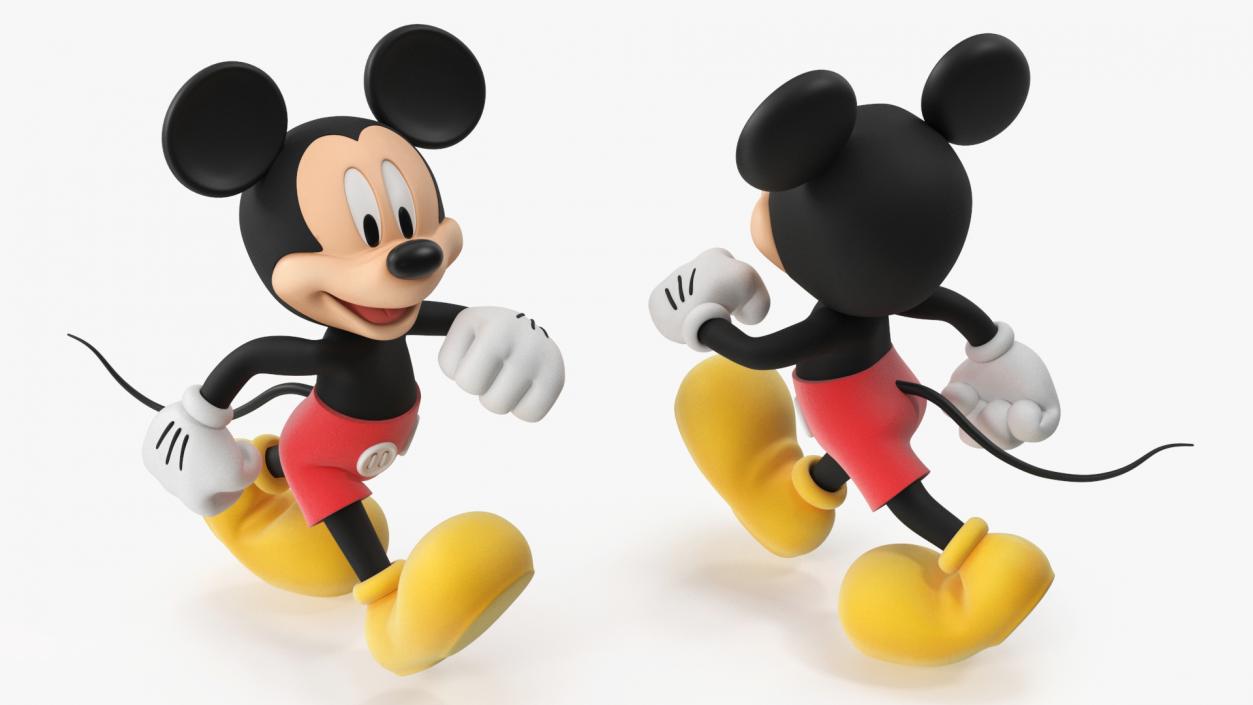 Disney Character Mickey Mouse Walking 3D