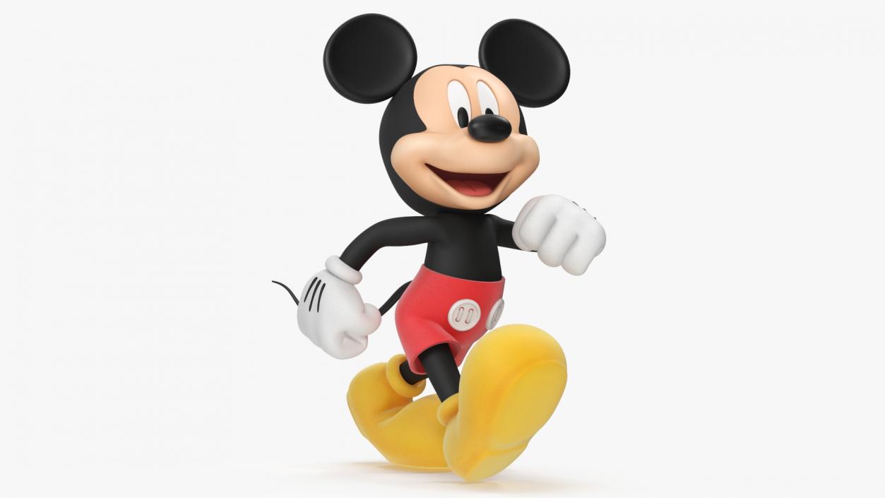 Disney Character Mickey Mouse Walking 3D