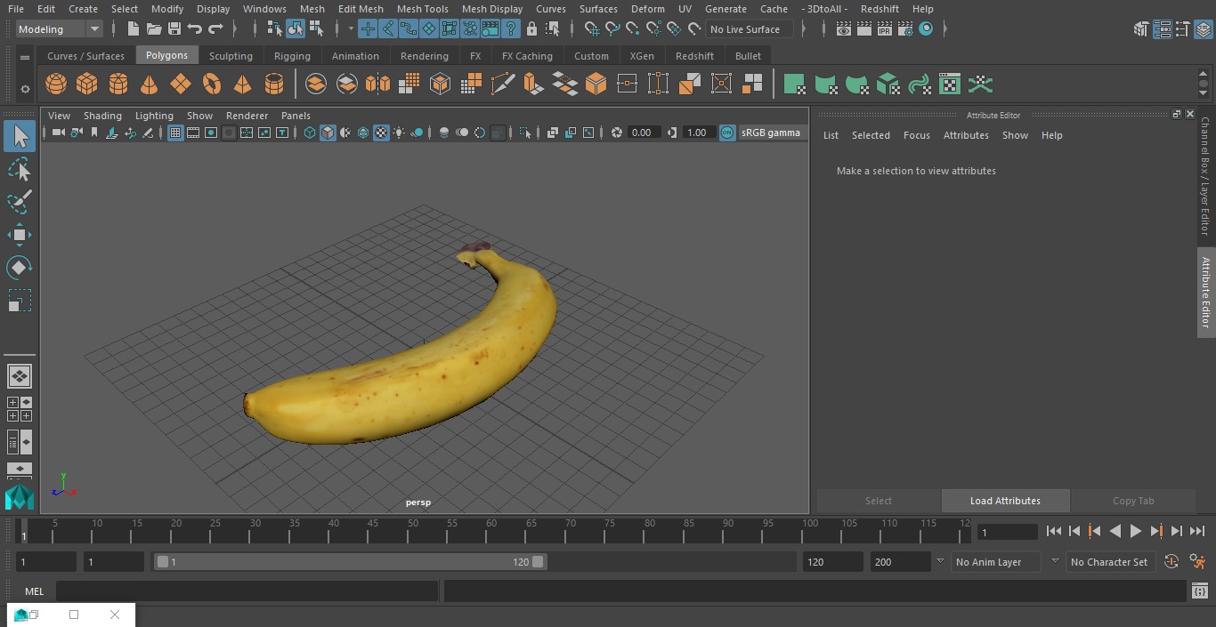 3D model Banana 2