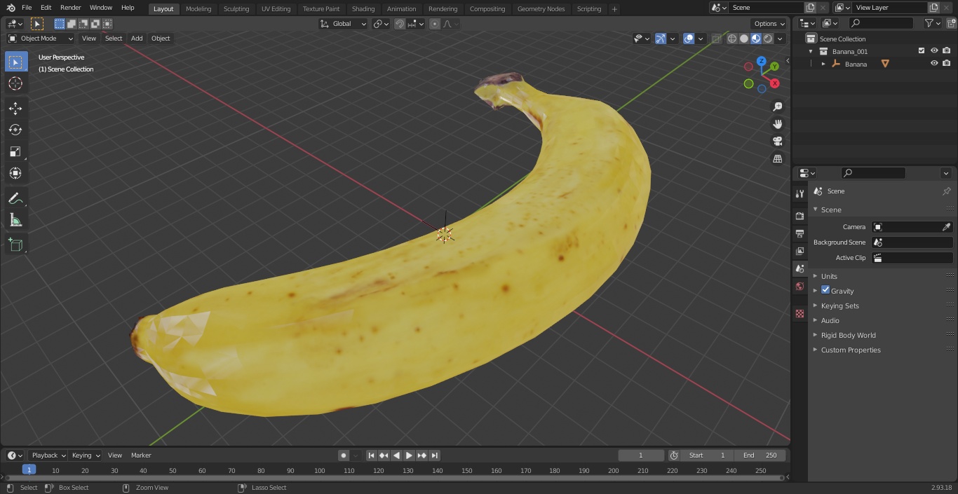 3D model Banana 2