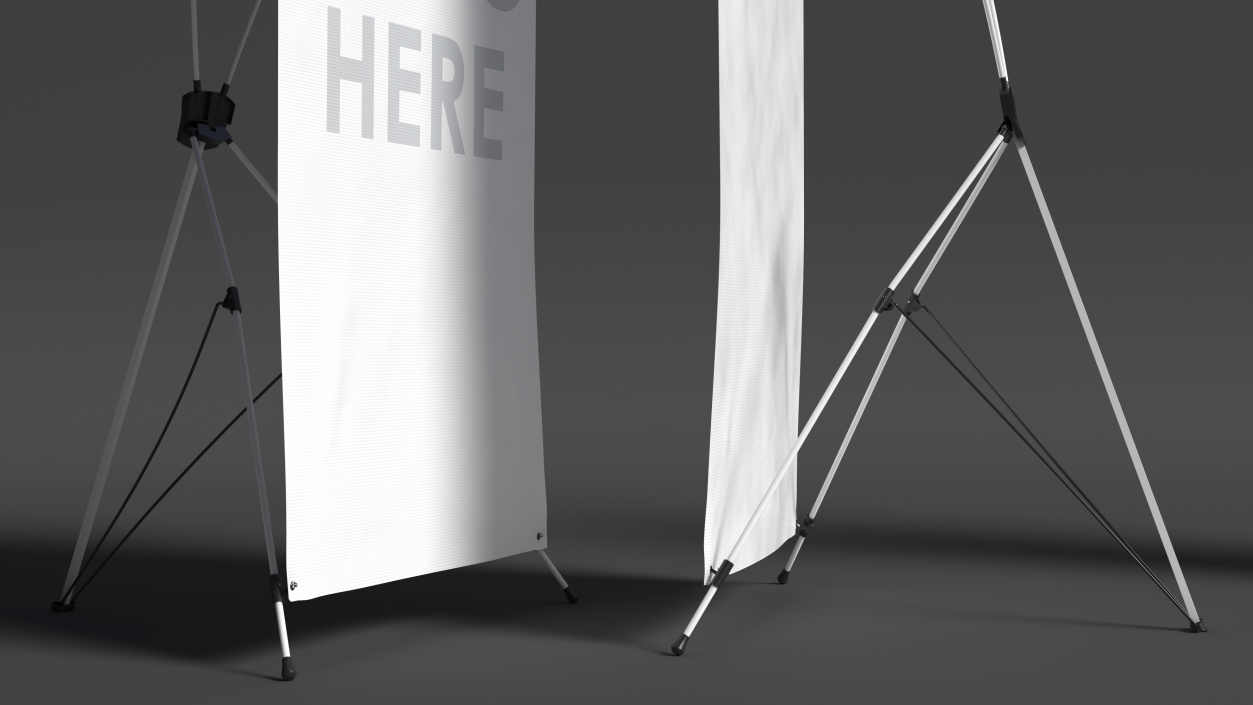 3D Trade Show Banner Stand model