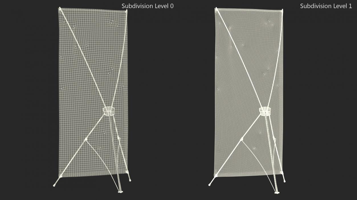 3D Trade Show Banner Stand model