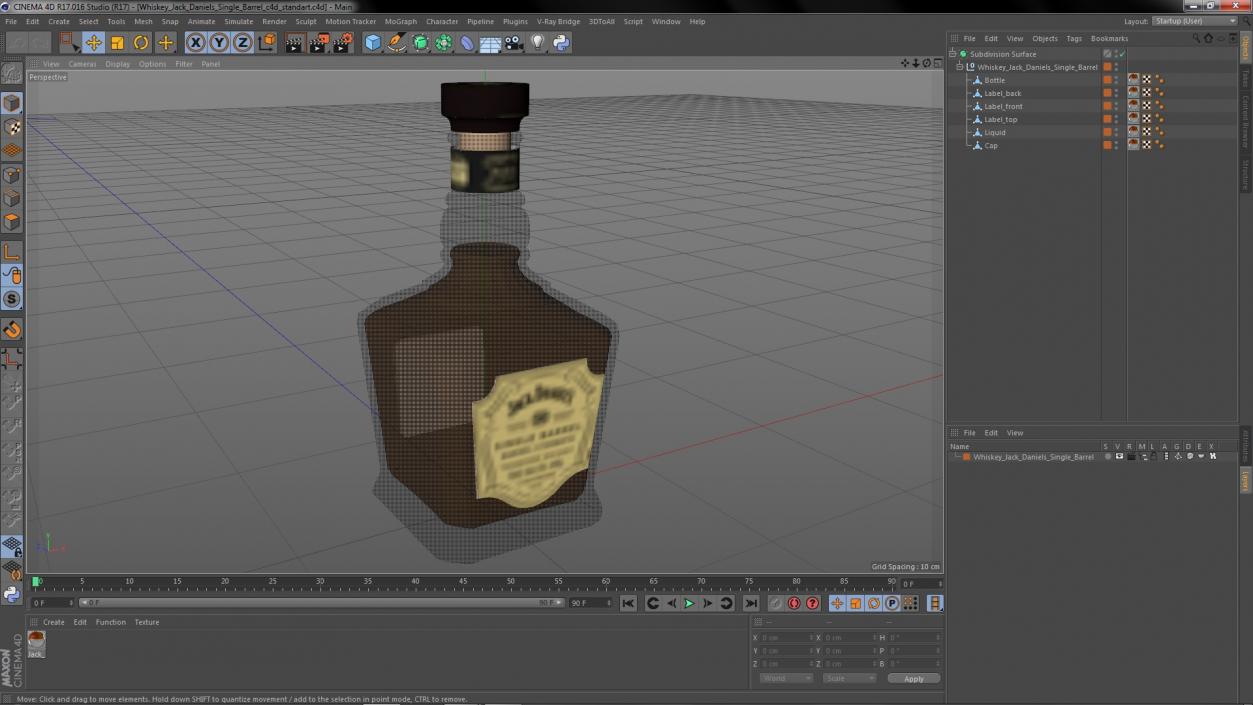 Whiskey Jack Daniels Single Barrel 3D model