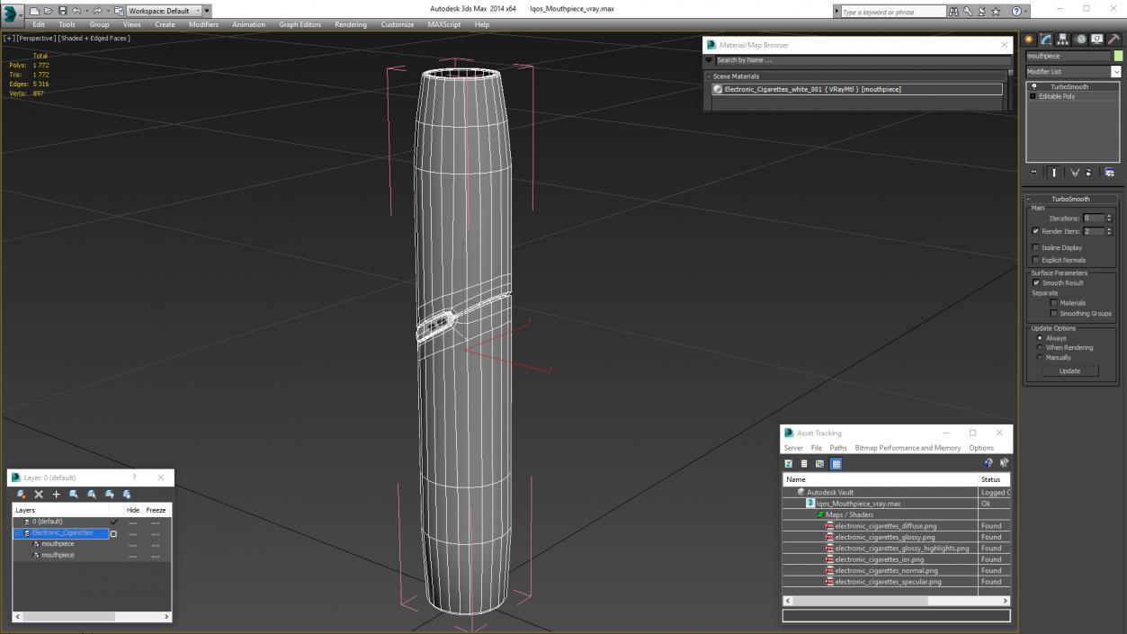 3D model Iqos Mouthpiece