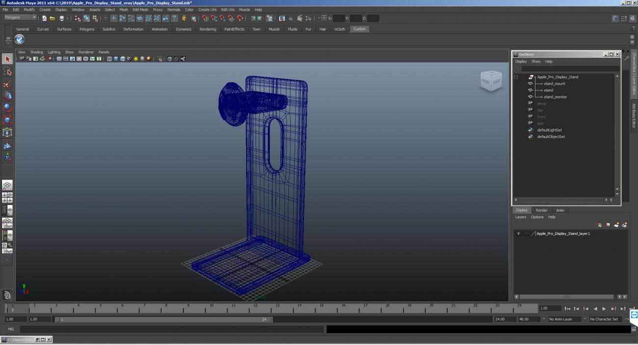 3D Apple Pro Display Stand model