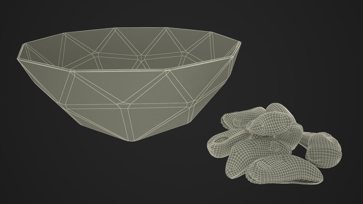 3D model Cleaned Boiled Mussels in Bowl